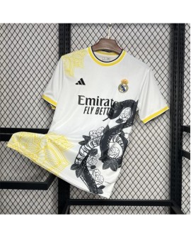 Real Madrid 2024/25 Weiß-schwarzes Mamba-Sonderedition-Trikot
