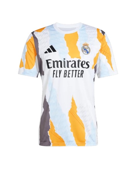 Real Madrid Pre-Match Trainings-Fußballtrikot 2024/25 - Weiß