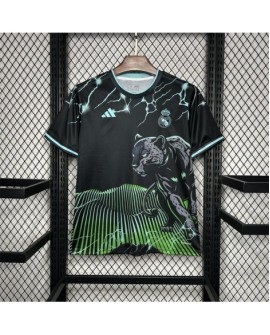 Real Madrid 2024/25 Sonderedition Schwarzes und Grünes Trikot