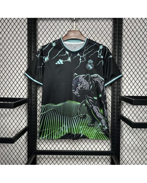 Real Madrid 2024/25 Sonderedition Schwarzes und Grünes Trikot