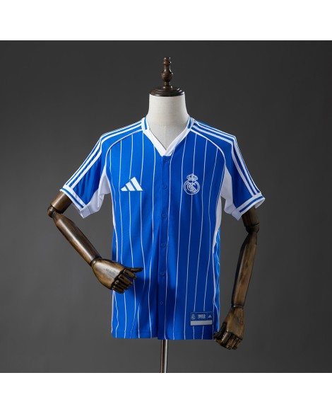 Real Madrid Baseballtrikot der Saison 25/26 - blaues Trikot