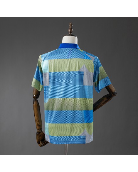 Real Madrid 25/26 POLO - Grün gestreiftes Tablett