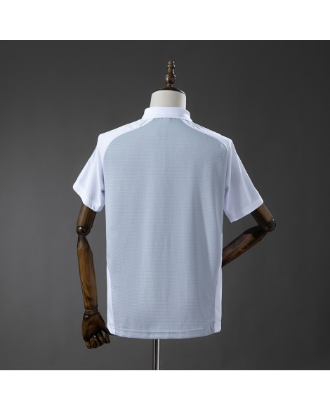 Real Madrid Poloshirt der Saison 25/26 – grau und weiß