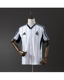 Real Madrid Baseballtrikot der Saison 25/26 – weißes Trikot