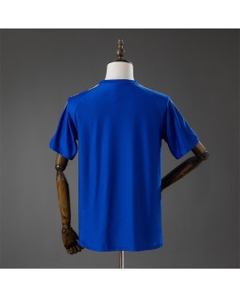 Real Madrid Blaues T-Shirt mit Tribünenlogo