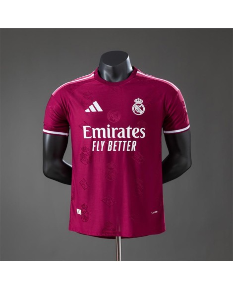 Real Madrid Sonderedition des burgunderroten Trikots der Saison 26/27 - player
