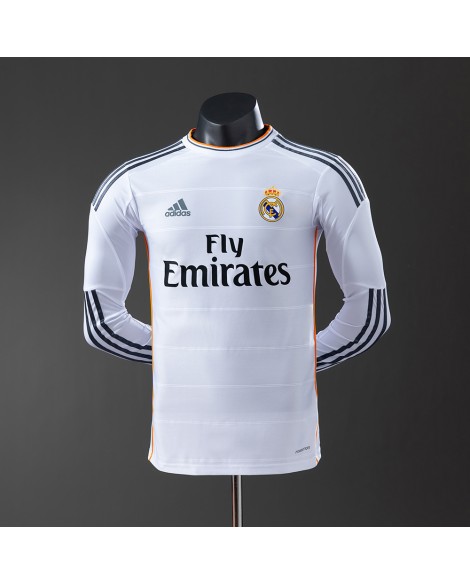 Real Madrid Heimtrikot der Saison 2013/14, langärmelig, Retro - Player