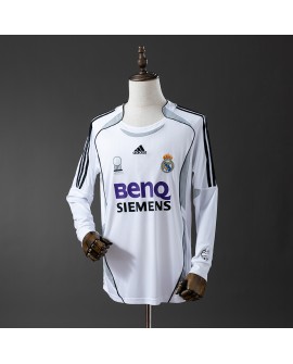 Real Madrid Heimtrikot der Saison 2006/07, langärmelig, Retro