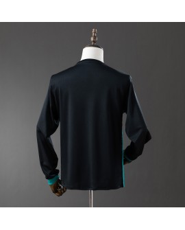 Retro Real Madrid Auswärts-Langarmtrikot 17/18