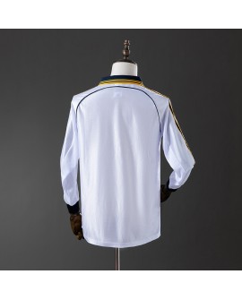 Real Madrid Heimtrikot der Saison 98/00, langärmelig, Retro