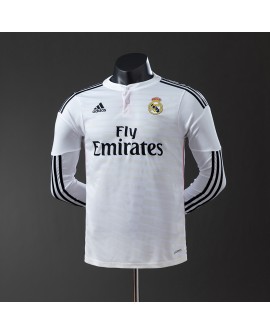 Real Madrid Heimtrikot der Saison 2014/15, langärmelig, Retro - Player