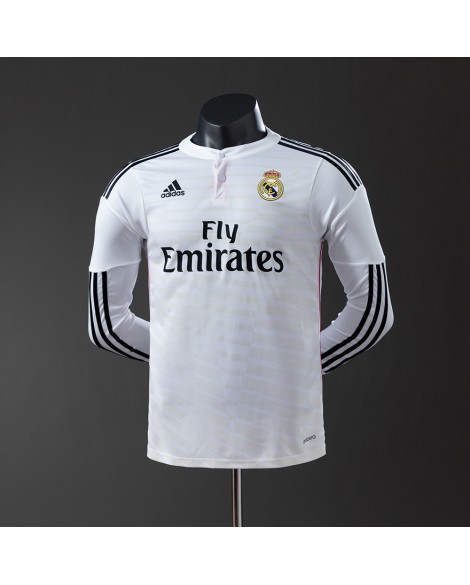 Real Madrid Heimtrikot der Saison 2014/15, langärmelig, Retro - Player