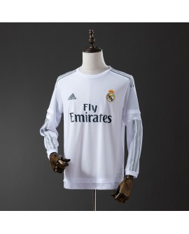 Real Madrid Heimtrikot 15/16, langärmlig, Retro-Stil