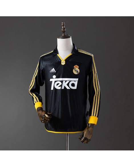 Real Madrid 98/00 Auswärts-Langarm-Retro-Trikot