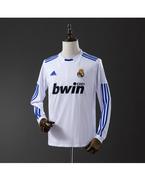 Real Madrid Heimtrikot der Saison 2010/11, langärmelig, Retro
