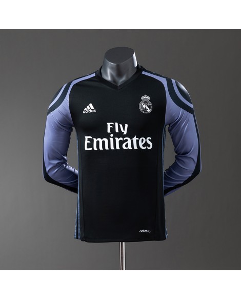 Real Madrid Saison 16/17 Drittes Auswärtstrikot Langarm Retro-Trikot - Player