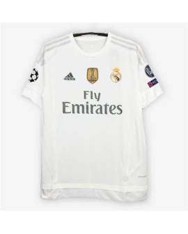 Real Madrid Heimtrikot der Saison 2015/16 Retro-Trikot （Beinhaltet Patch）