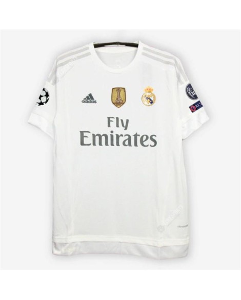 Real Madrid Heimtrikot der Saison 2015/16 Retro-Trikot （Beinhaltet Patch）
