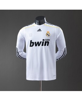 Real Madrid 09/10 Heimtrikot Langarm Retro - Player