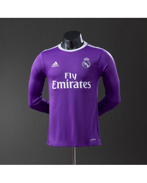 Real Madrid Auswärtstrikot der Saison 2016/17 langärmelig Retro - Player