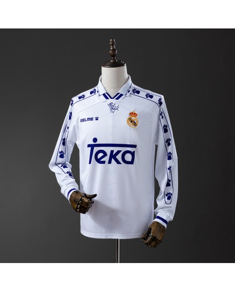 Retro-Langarmtrikot Real Madrid Heimtrikot 94/96