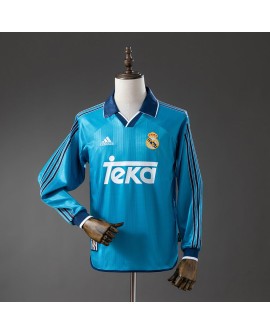 Real Madrid Saison 99/00 Drittes Auswärtstrikot mit langen Ärmeln Retro