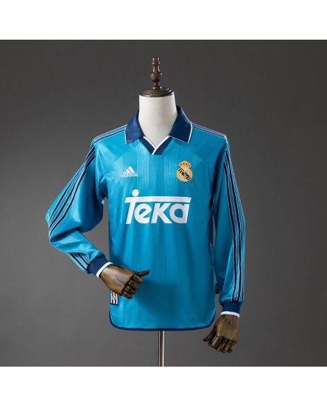 Real Madrid Saison 99/00 Drittes Auswärtstrikot mit langen Ärmeln Retro