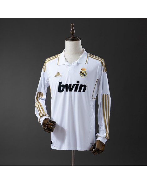 Real Madrid Retro-Heimtrikot mit langen Ärmeln aus der Saison 11/12