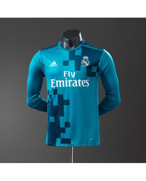 Real Madrid Saison 17/18 Drittes Auswärtstrikot Langarm Retro-Trikot - Player