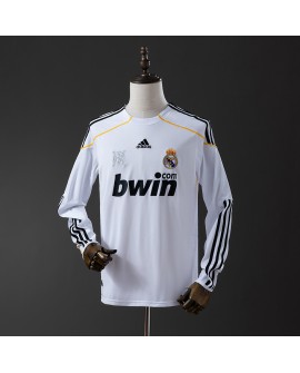 Retro Real Madrid 09/10 Langarm-Heimtrikot