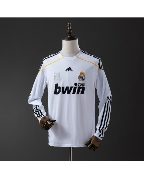 Retro Real Madrid 09/10 Langarm-Heimtrikot