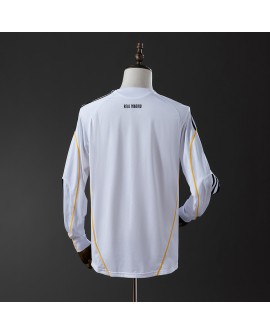 Retro Real Madrid 09/10 Langarm-Heimtrikot