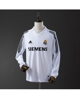 Retro-Langarmtrikot Real Madrid Heimtrikot 05/06