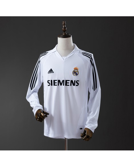 Retro-Langarmtrikot Real Madrid Heimtrikot 05/06