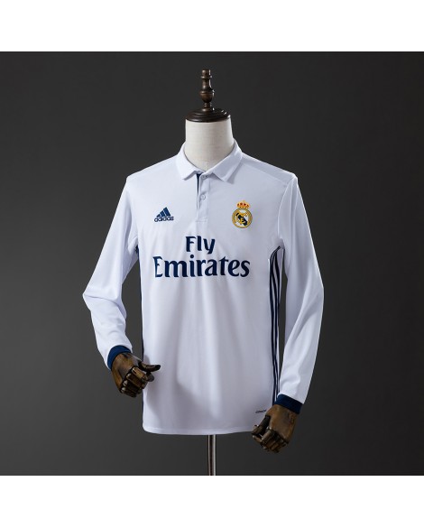 Real Madrid Heimtrikot der Saison 2016/17 langärmelig Retro