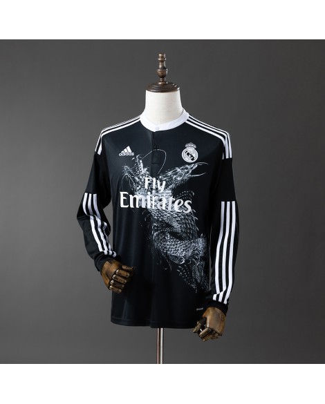Real Madrid Saison 2014/15 Zweites Auswärtstrikot Langarm Retro-Trikot