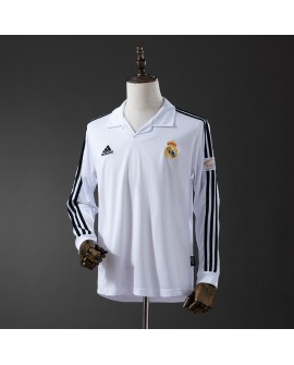 Real Madrid Heimtrikot 2002/03 (UEFA Champions League) Langarm-Retro-Trikot