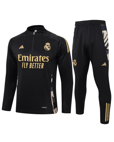Real Madrid Trainingsanzug-2425 Schwarz