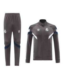 Real Madrid Trainingsset 2024/25 – Grau (Jacke + Hose)