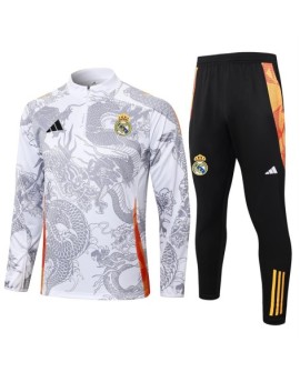 Real Madrid Trainingstrikot-2425 Weiß (Inkjet Dragon)