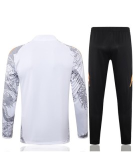 Real Madrid Trainingstrikot-2425 Weiß (Inkjet Dragon)
