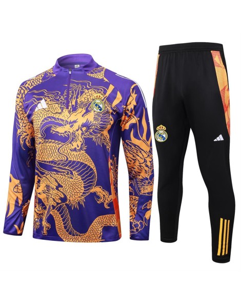 Real Madrid Trainingstrikot-2425 Lila (Inkjet Dragon)