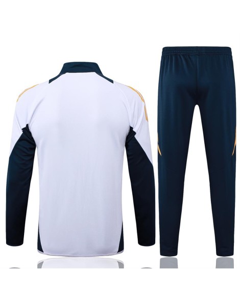 Real Madrid Trainingsjacke-2425 Weiß (weiße Schultern)