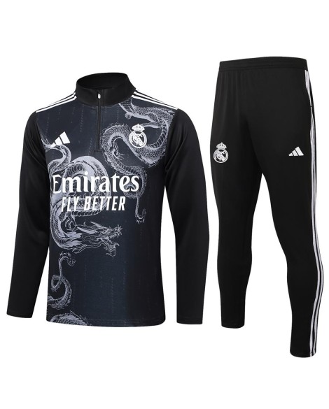 Real Madrid Trainingstrikot-2425 Schwarz Inkjet