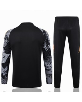 Real Madrid Trainingstrikot-2425 Schwarz (Inkjet Dragon)