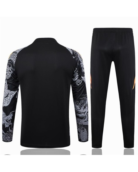 Real Madrid Trainingstrikot-2425 Schwarz (Inkjet Dragon)