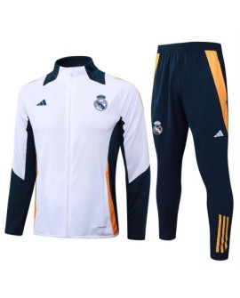 Real Madrid Trainingsjacke-2425 Weiß (weiße Schultern)