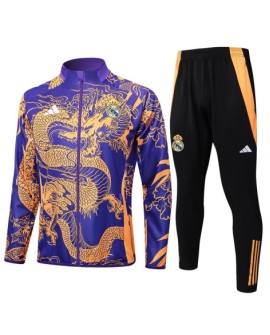 Real Madrid Trainingsjacke-2425 Lila (Inkjet Dragon)