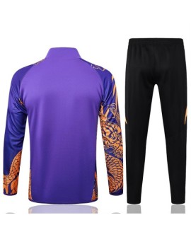 Real Madrid Trainingsjacke-2425 Lila (Inkjet Dragon)