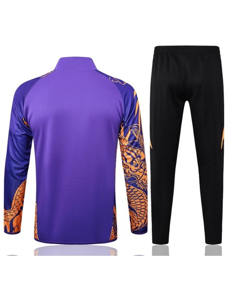 Real Madrid Trainingsjacke-2425 Lila (Inkjet Dragon)